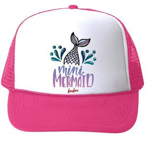 Mini Mermaid Hot Pink Trucker Hat