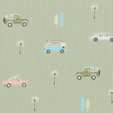 Long Sleeve Pajama Set in Vintage Surf Cars