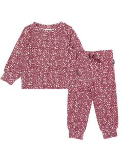 Reece Hacci Baby Set in Brick Floral