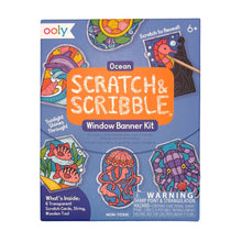Mini Scratch & Scribble Window Banner Kit - Ocean