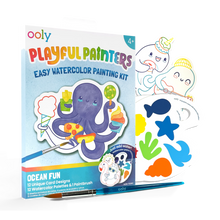 Playful Painters East Watercolor Painting Kit - Ocean Fun