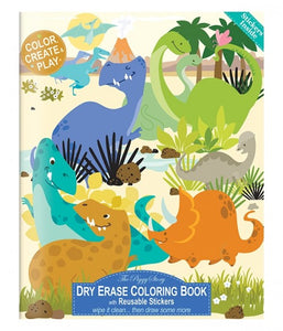 Dry Erase Coloring Book - Dinosaur World
