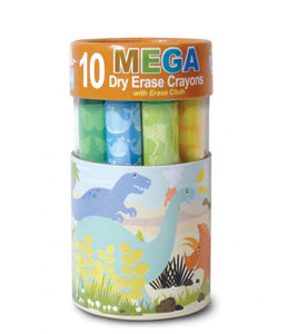 Dry Erase Mega Crayons - Dinosaur World