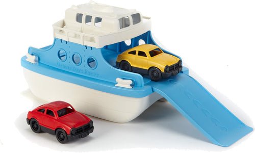 Ferry Boat in White/Blue with 2 Cars Included