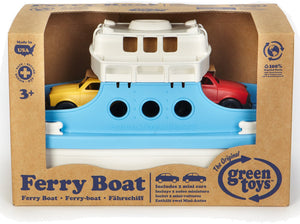 Ferry Boat in White/Blue with 2 Cars Included