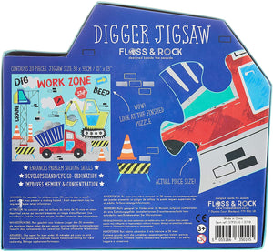 Construction 20pc Shaped Jigsaw in Shaped Box