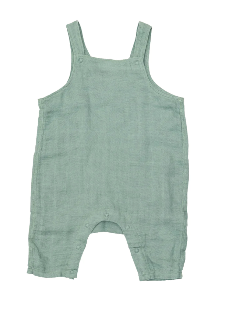 12-18mos - Solid Muslin Fern Overall