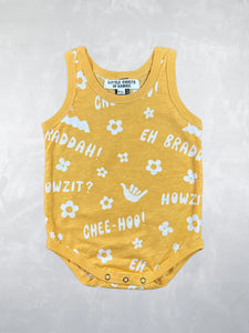 12-18mos - Anchor Onesie in Cheehoo Sunshine