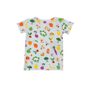 Eat The Rainbow Bamboo Short Sleeve Lounge Wear Pajama Set