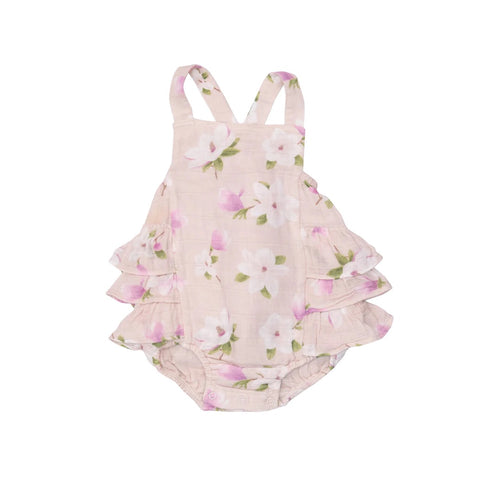 Southern Magnolias Ruffle Sunsuit
