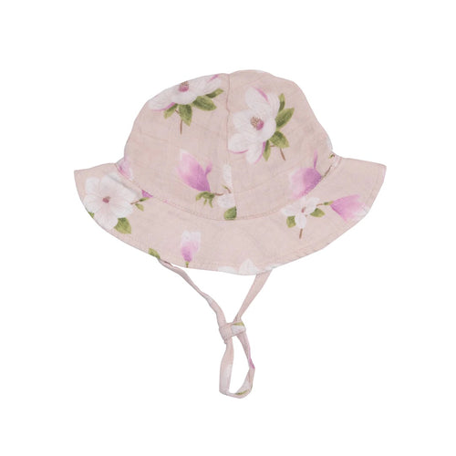 0-6mos - Southern Magnolias Sunhat with Chin Strap