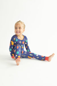 6-12mos, 12-18mos, 5yrs, 6yrs, 8yrs - Sports Ornaments Long Sleeve Loungewear Set