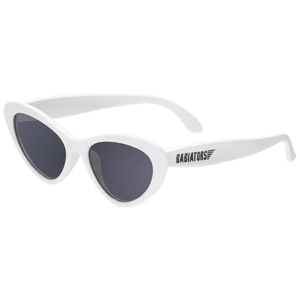 Wicked White Cat-Eye Kids Sunglasses