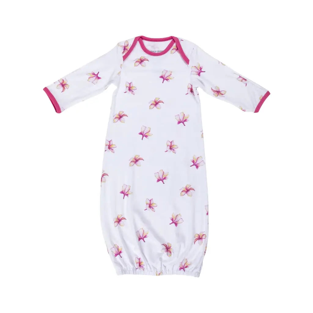 Plumeria Layette Gown