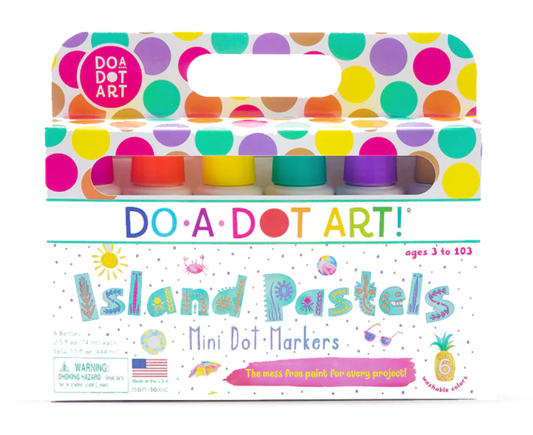 Do-A-Dot Art! 6 Pack Mini Dot Island Brights Markers