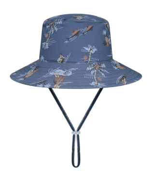 Boy's Reversible Bucket Hat - Brice in Blue