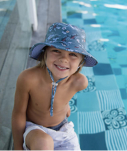 Boy's Reversible Bucket Hat - Brice in Slate