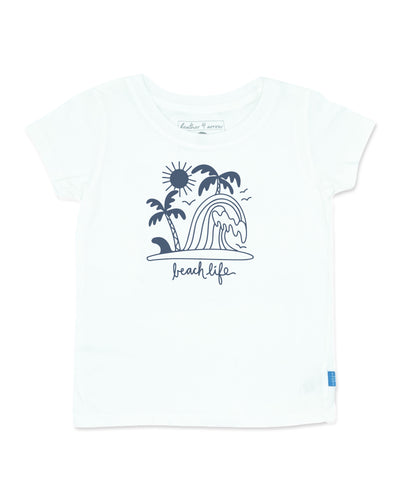 Beach Life Everyday Tee in White