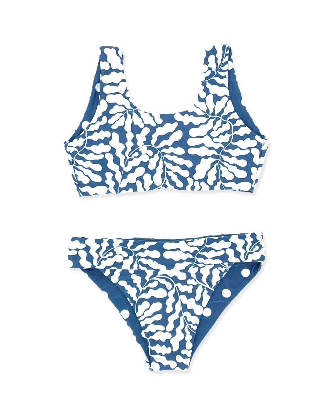 5 yrs - Island Hopper Bikini in Kelp- Navy