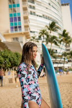 Wave Chaser Surf Suit in Paradise - Black