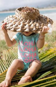 Aloha All Day Onesie in Beach Glass