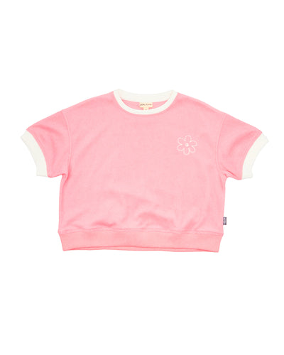 2yrs Lennon Terry Tee in Fairy Tale Pink