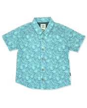 Peaks Button Down Shirt in Beach Glass