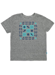 8yrs - Retro Surf Vintage Tee in Heather Gray