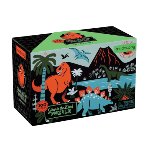 Glow in the Dark Dinosaurs Puzzle - 100 pc