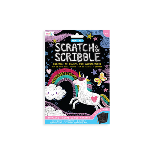 Mini Scratch and Scribble Art Kit - Funtastic Friends
