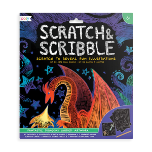 Scratch and Scribble Art Kit - Fantastic Dragons