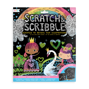 Scratch and Scribble Art Kit - Princess Garden