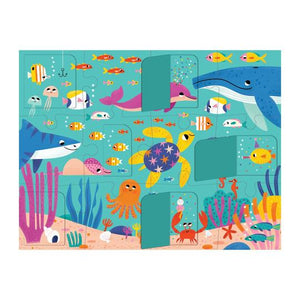 Ocean Party Lift-The-Flap Puzzle - 12 pc Puzzle