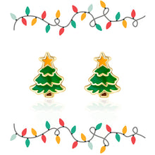 Oh Christmas Tree Holiday Stud Earrings