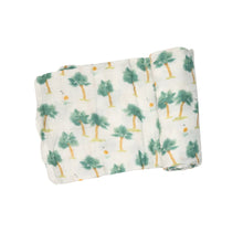 Organic Cotton Palms Swaddle Blanket