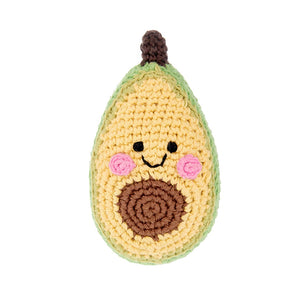 Avocado Crochet Rattle Plushie