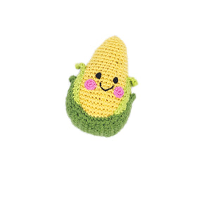 Sweetcorn Crochet Rattle Plushie