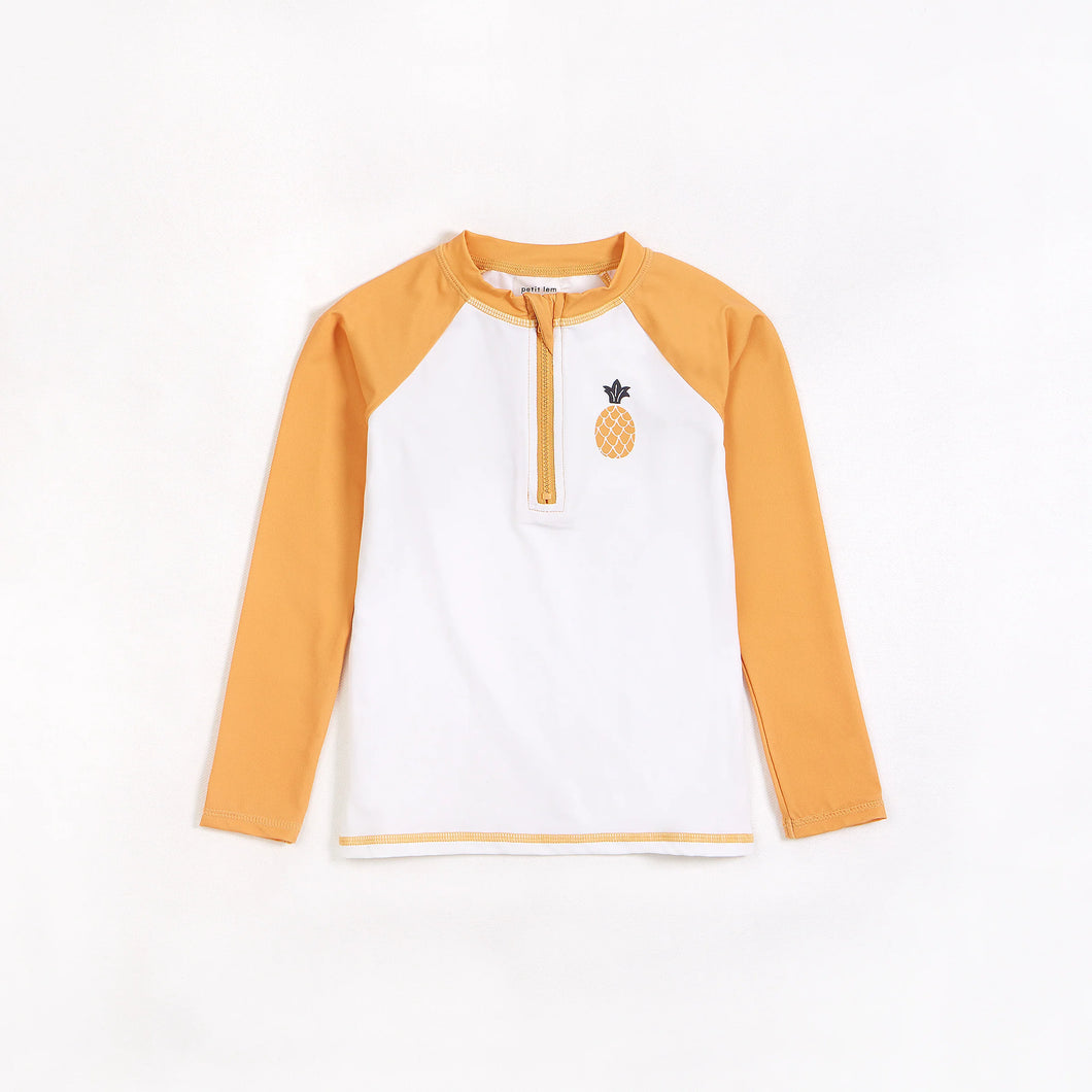 Pineapple Long Sleeve Raglan Rashguard