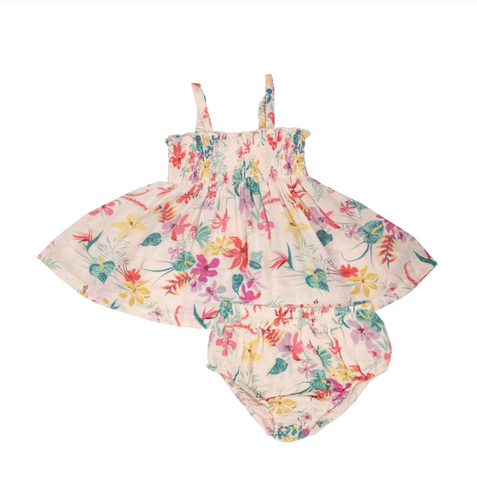 12-18mos - Leilani Floral Smocked Top with Bloomer