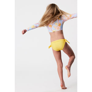 Boho Tropical Sustainable Long Sleeve Rash Top Bikini Set