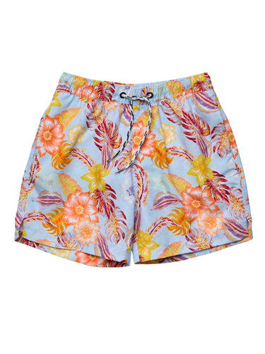 Sustainable Volley Board Short in Boho Tropical