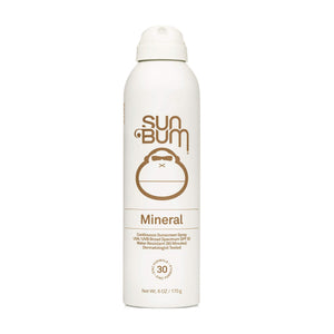 Sun Bum MINERAL SPF 30 Reef Safe Sunscreen Spray 6oz "Au Naturel"