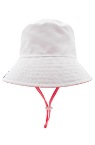 Suns Out Reversible Bucket Hat in Sugar Coral