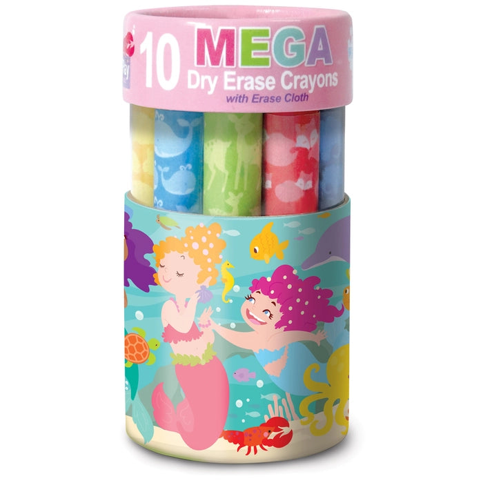 Dry Erase Mega Crayons Magical Mermaids Droplets.