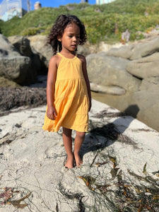 6yrs, 7yrs- Maleia Dress - Gold