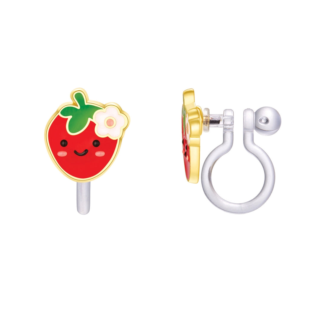 You are Berry Cute Clip on Earrings