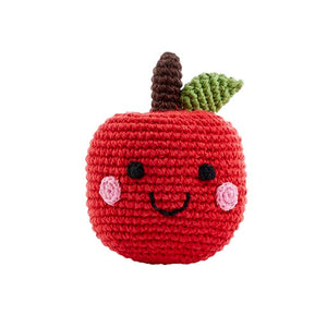 Apple Crochet Rattle Plushie