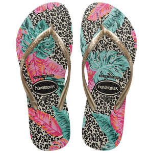 Kids Slim Animal Floral - Beige