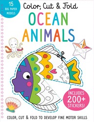Color, Cut, and Fold: Ocean Animals