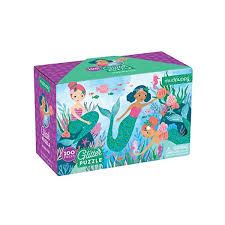 Mermaids Glitter Puzzle - 100 pc